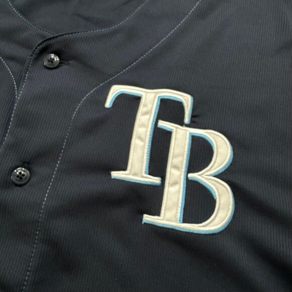 Tampa Bay Rays Fan Baseball MLB Jersey Men’s Size XL Blue - Picture 4 of 7